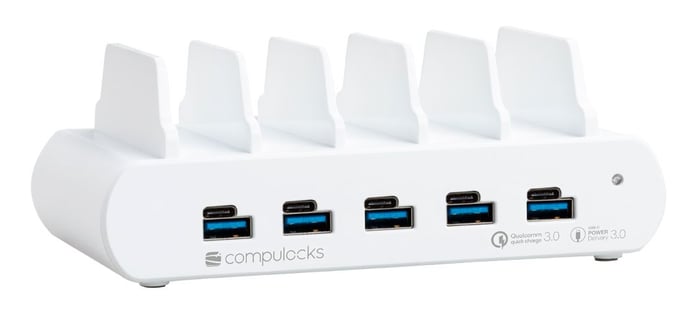 Compulocks 5PUSBCDKS-UK estación dock para móvil Tableta/Smartphone Blanco