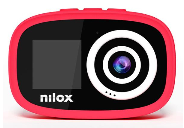 Caméra Nilox NXACKIDSRED 12 MP – Full HD, Double Écran, IP67