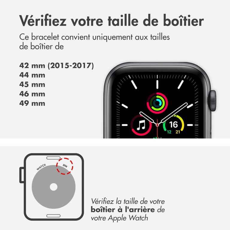 Apple MT5R3ZM/A accessoire intelligent à porter sur soi Bande Indigo Polyester recyclé, Spandex, Titane - Neuf