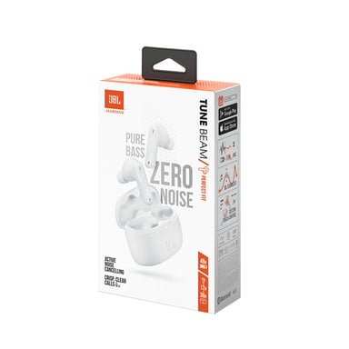 JBL Tune Beam Auriculares True Wireless Stereo (TWS) Dentro de oído Llamadas/Música Bluetooth Blanco