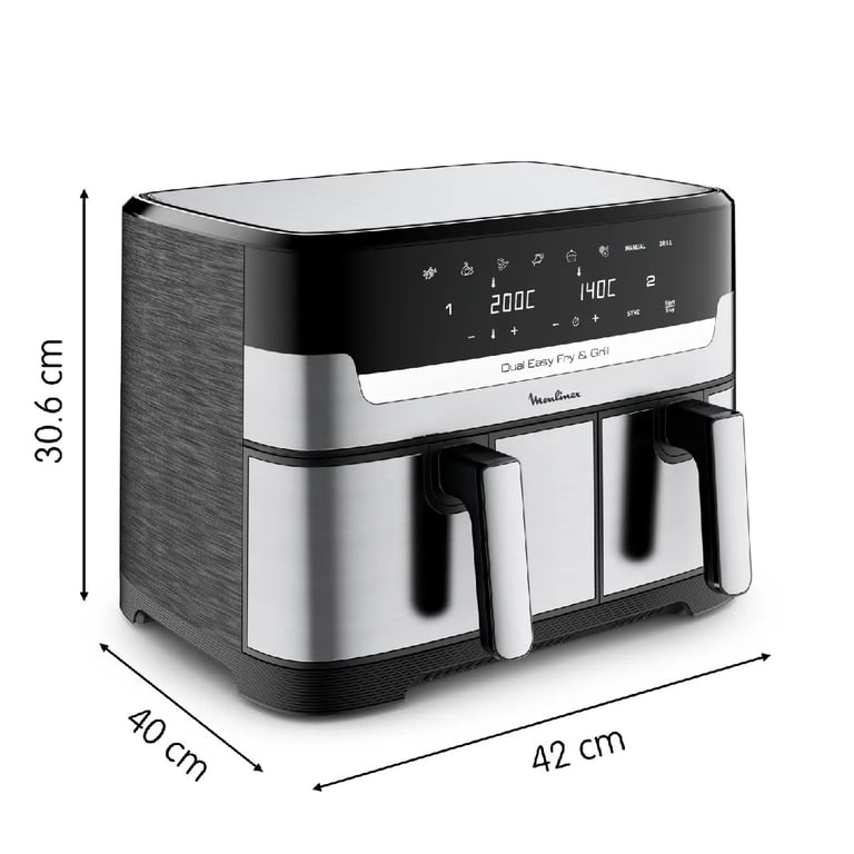 Friteuse Sans Huile Moulinex EZ905D20 – 8,3L, 2450W, 8 Programmes Automatiques - vue 4