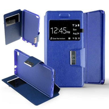 Etui Folio compatible Bleu Huawei P8