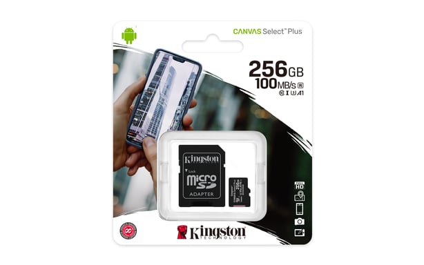 Kingston Technology Canvas Select Plus 256GB MicroSDXC UHS-I Clase 10
