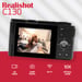 AgfaPhoto Realishot C130 – Appareil Photo Numérique Compact 16 MP avec Capteur CMOS, Écran Tactile LCD 2,8'', Stabilisation d'Image, Autofocus, Zoom, Batterie Rechargeable + Carte SD 64Go + Étui – Noir