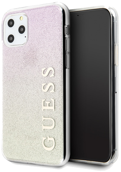 Étui Guess pour iPhone 11 Pro or rose