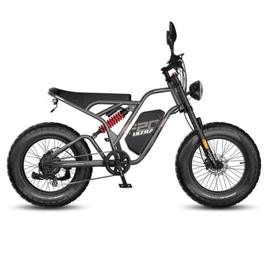 Vélo électrique FAFREES F20 Ultra (Homologation UE L1e-B) - Moteur 750 W batterie 48V25Ah pneu large 20 pouces Freins hydrauliques - Gris