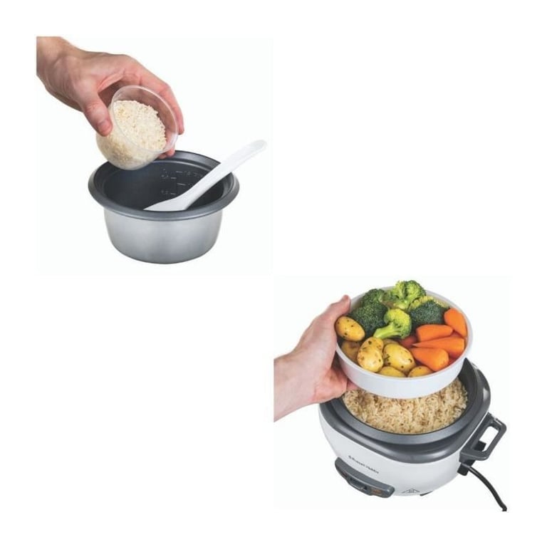 Cuiseur À Riz Russell Hobbs 27020-56 – 0,4 L, 200 W, Panier Vapeur, Maintien Au Chaud - vue 5