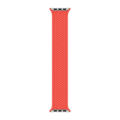 Bracelet Solo tressé pour Apple Watch | 44/45/46/49 mm - Taille 9 - Electric Orange
