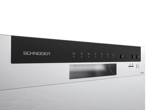 Schneider SCDW649-S - Lave-vaisselle mini 6 couverts Silver
