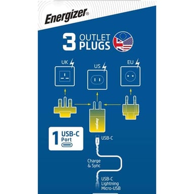 Caricabatterie Power Delivery - 20W - UE/UK/USA - Grigio