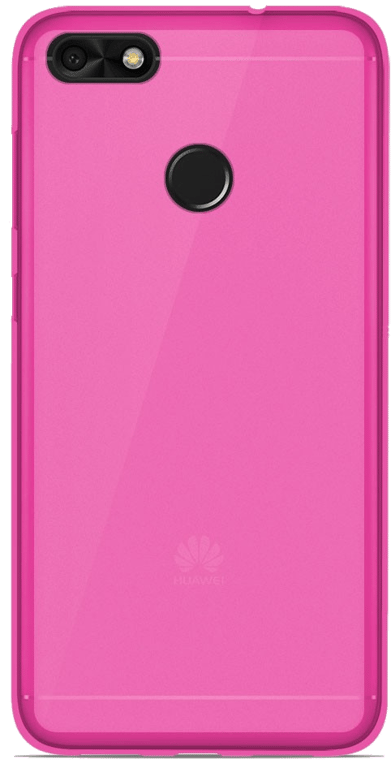 Coque silicone unie compatible Givré Rose Huawei Y6 Pro 2017