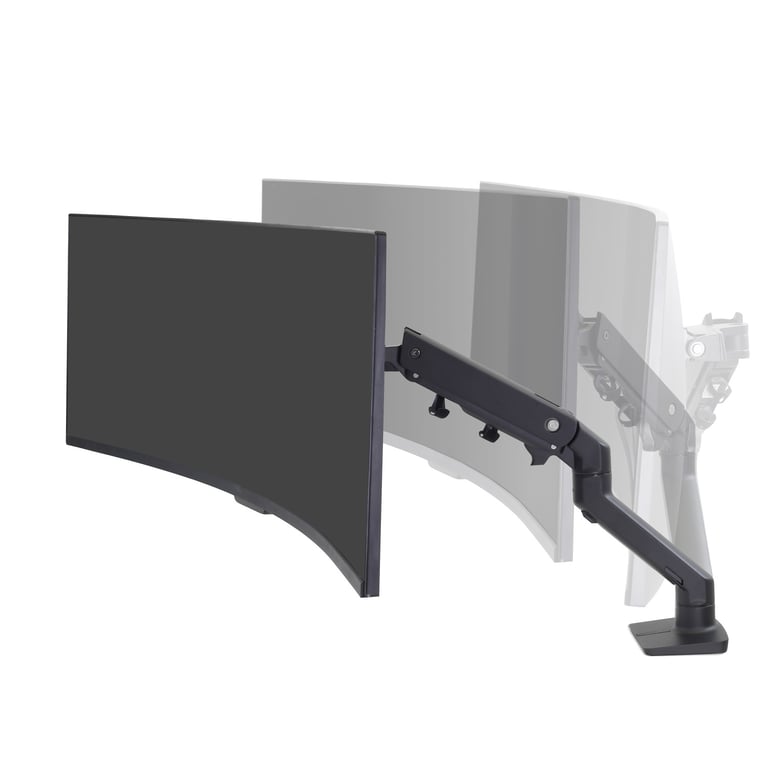 Ergotron HX mono écran fixation bureau - vue 3