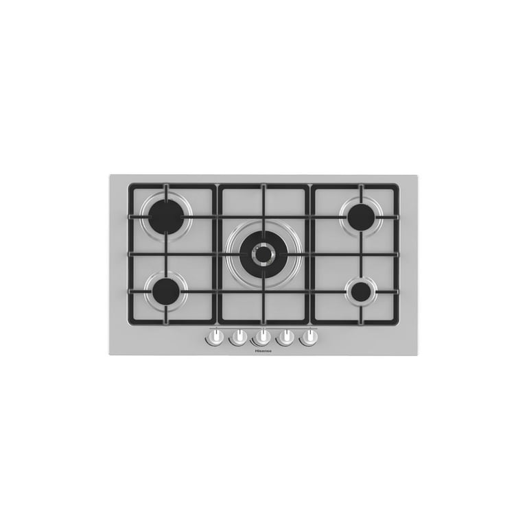 Plaque Gaz Hisense GM973XF – 5 Zones, 90 cm, Inox Anti-Traces - vue 2