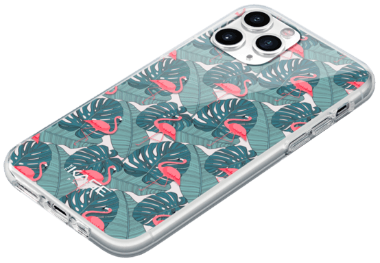 Coque hybride Flamant rose tropical pour Apple iPhone 11 Pro