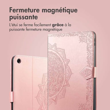 imoshion Coque tablette pour Samsung Galaxy Tab A9 Plus - Rose Gold