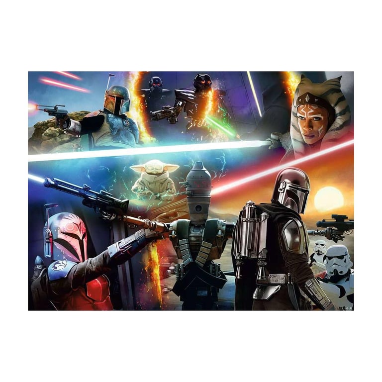 Puzzle 300 pièces : Star Wars The Mandalorian : Feux croisés Ravensburger France - vue 6