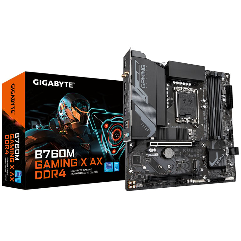 GIGABYTE B760M GAMING X AX DDR4 carte mère Intel B760 Express LGA 1700 micro ATX - Neuf