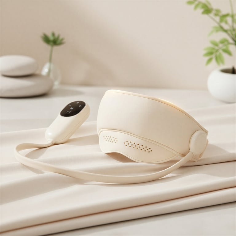 Masque de massage oculaire BODYLIFE chauffant compression d'air relaxation - vue 4