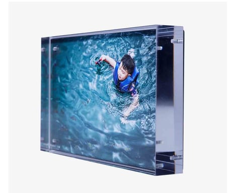 KODAK - Cornice trasparente, A6 (10x15cm) con 5 fogli di carta fotografica e 1 foglio magnetico, stampa a getto d'inchiostro - 9891245