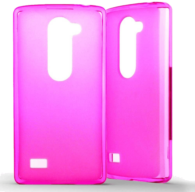 Coque silicone unie compatible Givré Rose LG Leon 4G