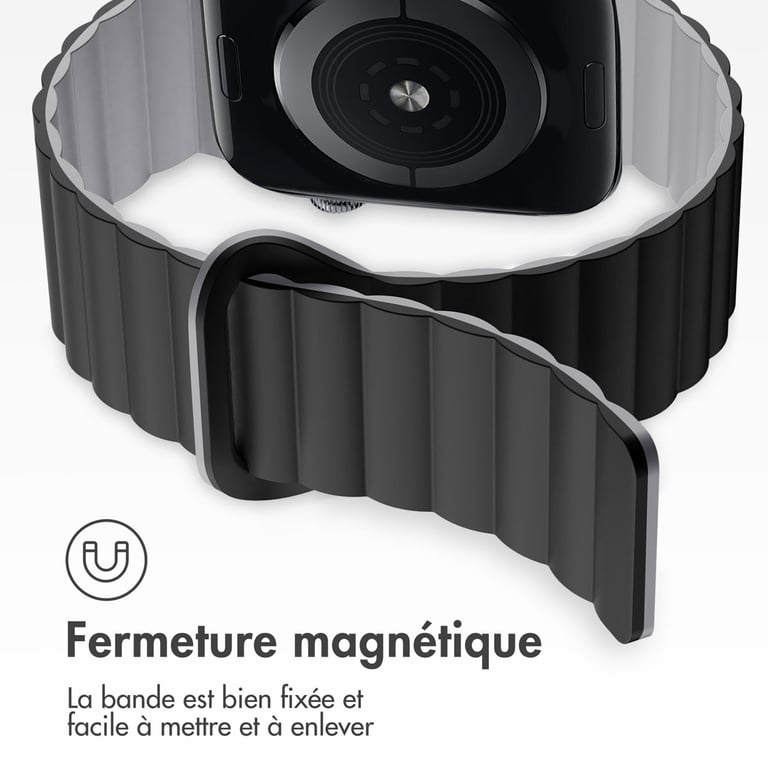 imoshion Bracelet magnétique en silicone pour Apple Watch Apple Watch Series 1 á 10 / SE / Ultra 2 44454649 mm / Neuf - vue 9