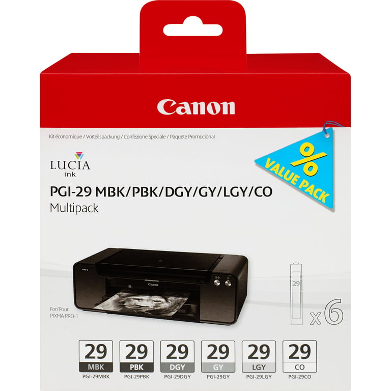 Canon InkPGI 29 Cartridge MkPkDgLgCo - vue 4