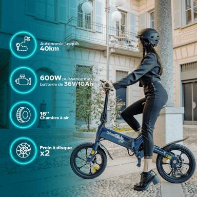 Draisienne électrique UrbanGlide LINX 160 600 W Bleu et Noir