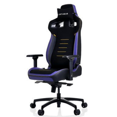 Sedia gaming XL Vertagear PL4800 HyGenNX Midnight Purple – Ergonomia ContourMax™, ventilazione VertaAir™, tessuto antiodore, braccioli 4D