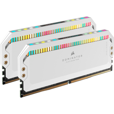Corsair DOMINATOR PLATINUM RGB DDR5 - 32 Go (2 x 16 Go) - 5600 MT/s C36 - Blanc