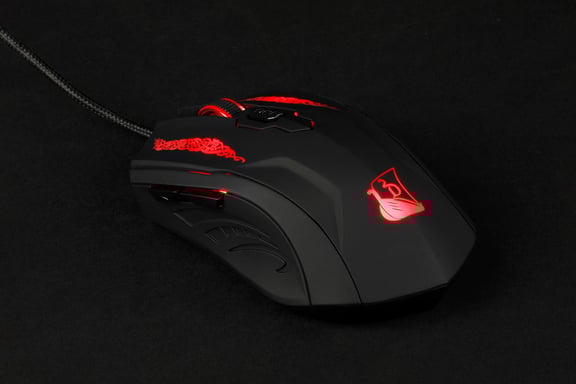 Konix Drakkar 61881192428 ratón Juego Ambidextro USB tipo A Óptico 2000 DPI