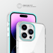 Coque antibactérienne antichoc hybride invisible pour Apple iPhone 14 Pro Max, Transparente