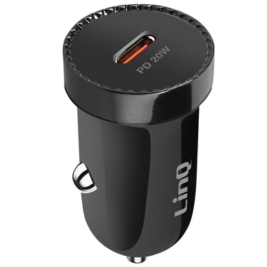Chargeur Voiture Allume cigare USB C 20W Power Delivery Compact Noir