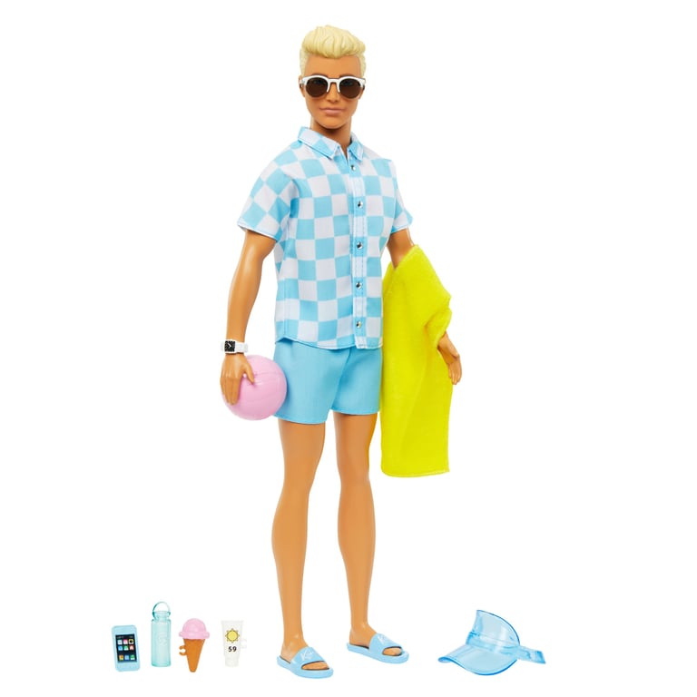 Poupée Barbie Mattel HPL74 – Ken à La Plage avec Accessoires - vue 5