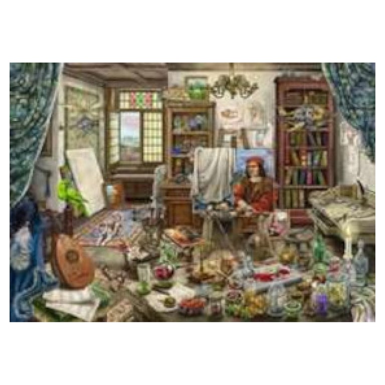 Puzzle 759 pièces : Escape Puzzle : Atelier d'artiste Ravensburger France - vue 3