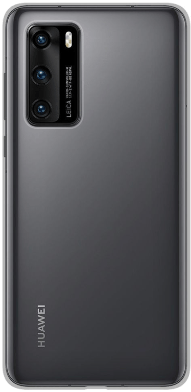 Coque silicone unie compatible Transparent Huawei P40