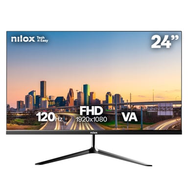 Nilox NXM24FHD1203 écran plat de PC 60,5 cm (23.8 ) 1920 x 1080 pixels Full HD LED Noir - Neuf