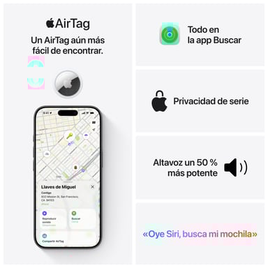 Pack de 4 AirTag 2e Génération Apple