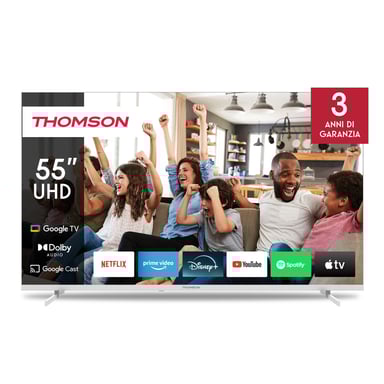 Thomson 55UG4S14W Televisor 139,7 cm (55'') 4K Ultra HD Smart TV Wifi Blanco