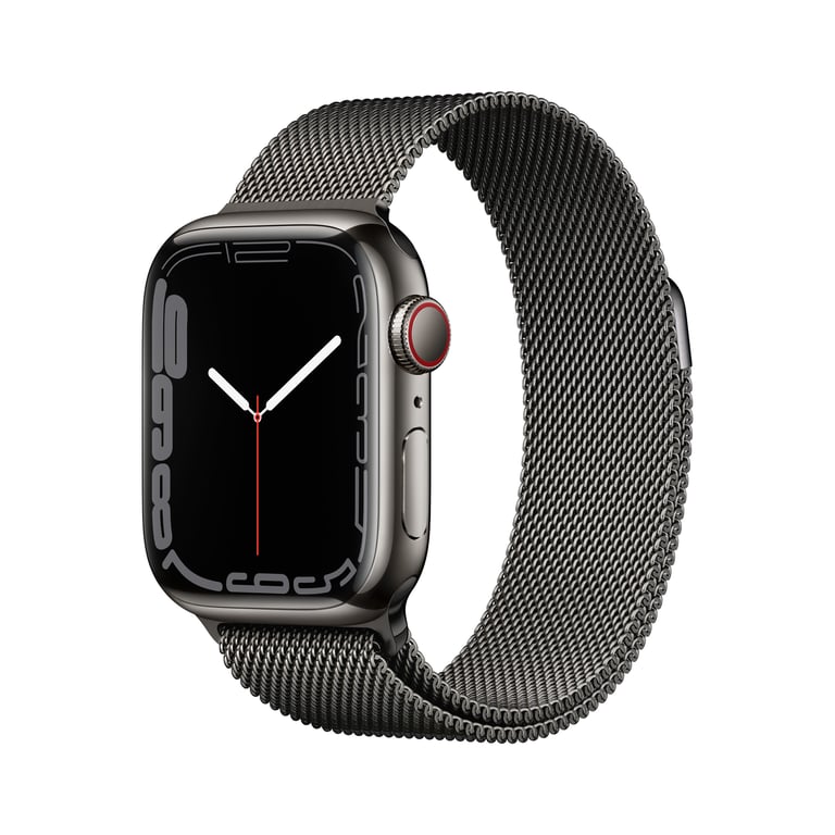 Apple Watch Series 7 OLED 45 mm Numérique Écran tactile 4G Graphite Wifi  GPS (satellite) - Apple