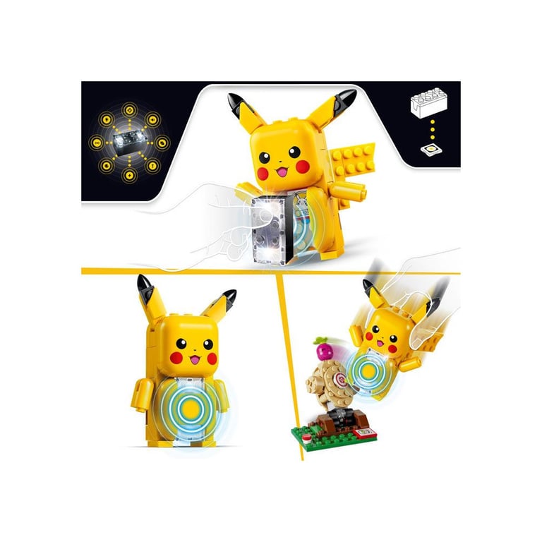 LEGO Pokémon 72164 Set de construction SMART Play™ Pikachu Cabane dentraînement Set Tout en un Dès - vue 7