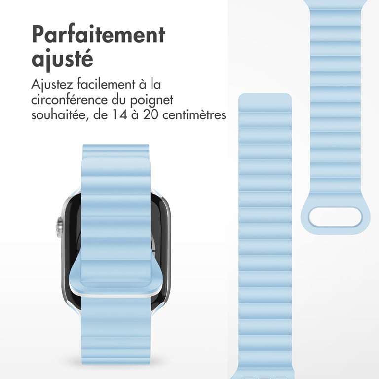 imoshion Bracelet magnétique en silicone pour Apple Watch Apple Watch Series 1 á 10 / SE / Ultra 2 44454649 mm / Neuf - vue 5
