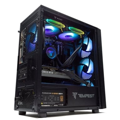 PC Gamer PcCom Ready AMD Ryzen 7 5700X, 32 Go RAM, SSD 1 To, RTX 5060 LE, Refroidissement Liquide ARGB