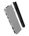 HYPER HyperDrive DUO 7 en 2 para MacBook Pro - Puertos: HDMI 4K60Hz - USB-C 40 Gbit / s 100 W PD - Gris claro