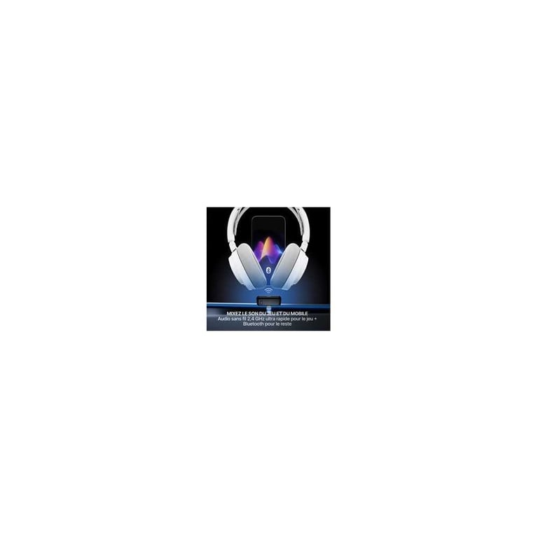 SteelSeries Arctis Nova 7 Gen 2 - Casque sans fil, Blanc - Neuf Blanc - vue 3