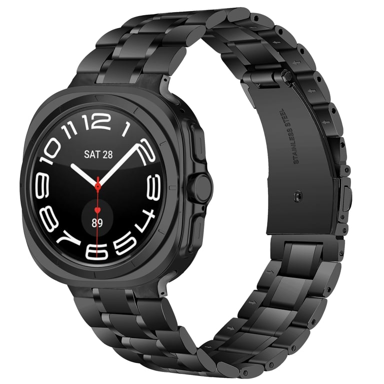 INF Bracelet de montre en acier inoxydable pour Samsung Galaxy Watch 7 Ultra 47 mm Gris - vue 4