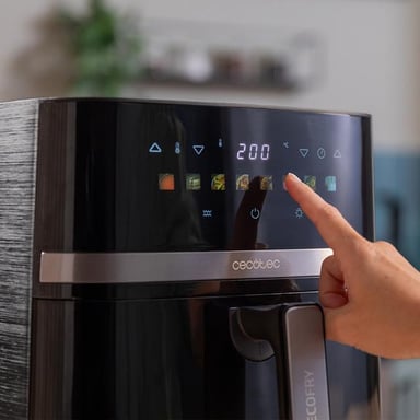 Cecotec Cecofry&Grill Duoheat 8000 Sencillo 8 L Independiente 2200 W Freidora de aire caliente Negro