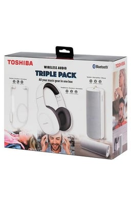 Pack de audio Bluetooth Trio 3 en 1: auriculares + cascos + altavoz