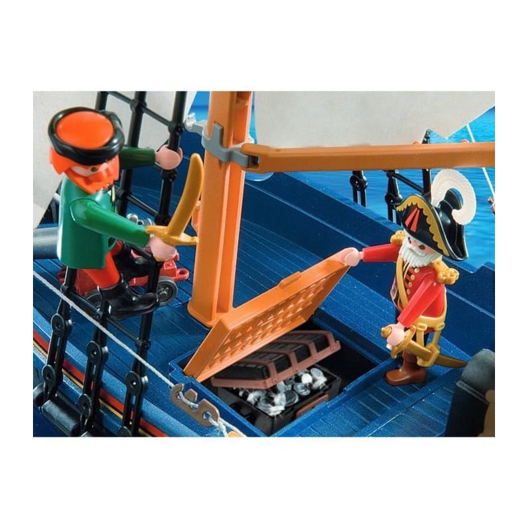 PLAYMOBIL 5810 Chaloupe des pirates avec canon Flotte dans 'eau 3 personnages 84 pièces Les pirates Dès - vue 8