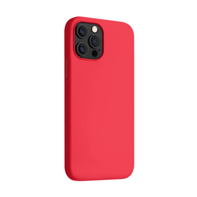 Coque antichoc en gel de silicone doux pour Apple iPhone 12 Pro Max, Rouge Ardent