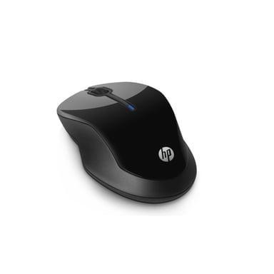 Ratón inalámbrico HP 250, negro, sensor óptico LED azul, conexión de 2,4 GHz, 3 botones, duración de las pilas de hasta 12 meses con uso diario 3FV67AA